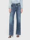 Frame Le Slim Palazzo Wide Leg Jeans In Rowley Raw After In Multi