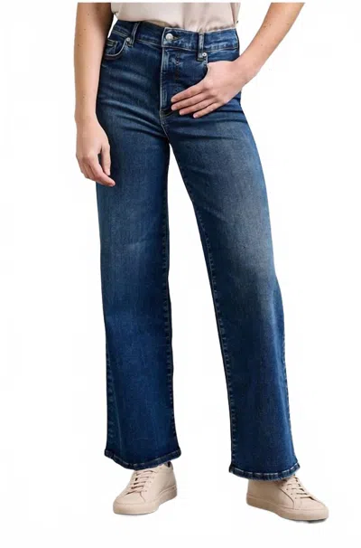 Frame Le Slim Palazzo Wide Leg Jeans In Skywalk