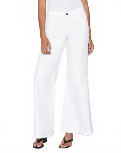 FRAME LE SLIM PALAZZO WIDE LEG JEANS IN WHITE