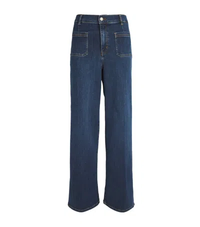 FRAME LE SLIM PALAZZO WIDE-LEG JEANS