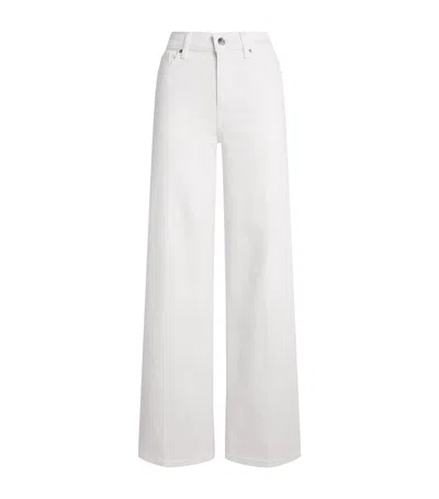 Frame Le Slim Palazzo Wide-leg Jeans In White
