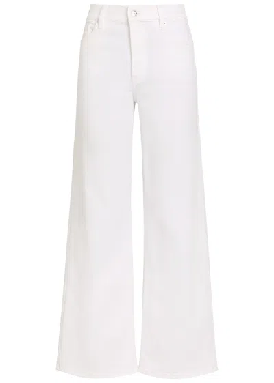 Frame Le Slim Palazzo Wide-leg Jeans In White