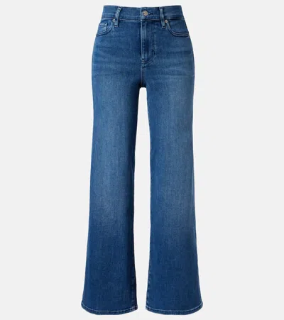 Frame Le Slim Palazzo Wide-leg Jeans In Blue