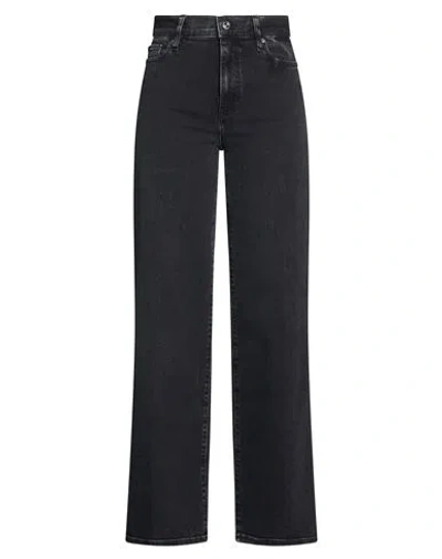 Frame Le Slim Palazzo Woman Jeans Black Size 25 Cotton, Pre-consumer Recycled Cotton, Recycled Polye In Blue