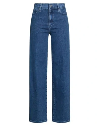 Frame Le Slim Palazzo Woman Jeans Blue Size 25 Cotton, Polyester, Lyocell, Elastane