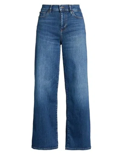Frame Le Slim Palazzo Woman Jeans Blue Size 31 Organic Cotton, Cotton, Recycled Polyester, Elastane