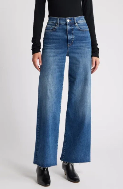 FRAME FRAME LE SLIM RAW FRAY HEM PALAZZO JEANS