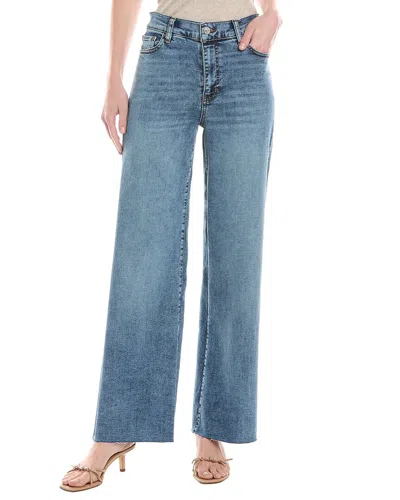 Frame Le Pixie Slim Palazzo High-rise Wide-leg Stretch Jeans In Blue