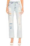 Frame Le Slouch Jean In Drenched In Multi
