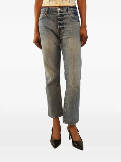 Pre-owned Frame Le Slouch Jeans In Blue