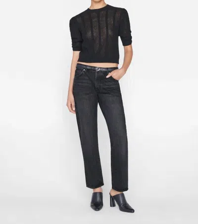 Frame Le Slouch Jeans In Pompei In Black