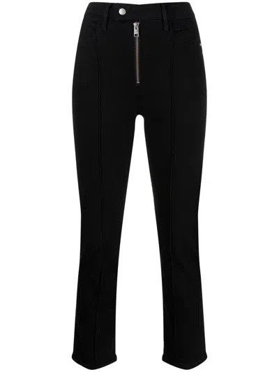 Frame Le Super High Jeans In Black