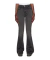 Frame 'le Super Mini' High Waist Jeans In Black