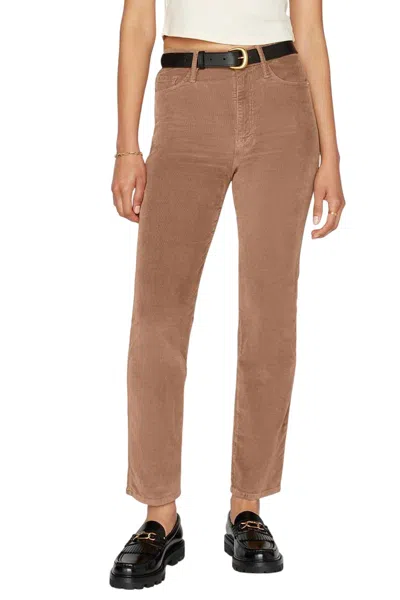 Frame Le Sylvie Raw After Cord Pant In Latte In Multi