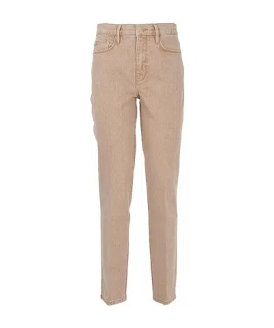 Frame Le Sylvie Straight-leg Jeans In Nude