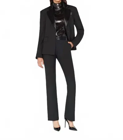 Frame Le Tuxedo Mini Boot Trouser In Noir In Black