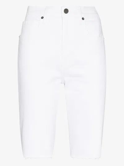 Frame Le Vintage Bermuda Shorts In White