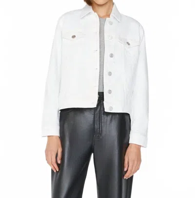 Frame Le Vintage Denim Jacket In White