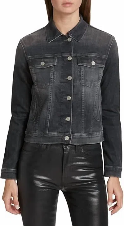 Frame Le Vintage Jacket In Black Oak