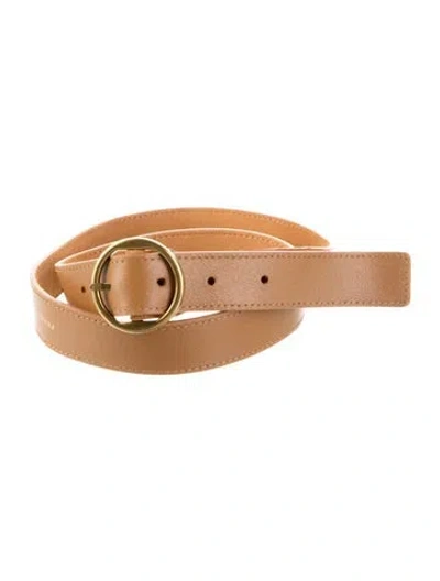 Pre-owned Frame Leather Belt In Brown