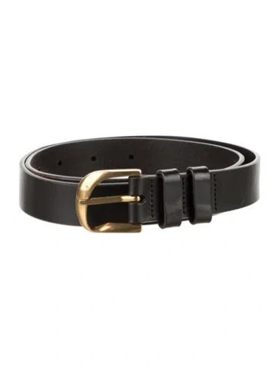 Pre-owned Frame Leather Belt In Brown