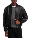 Frame Leather Bomber In Black