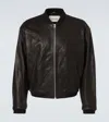 Frame Leather Bomber In Black