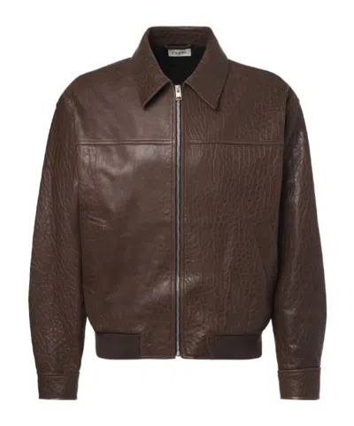 FRAME LEATHER BOMBER JACKET
