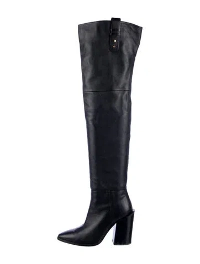 Pre-owned Frame Leather Boots In Black
