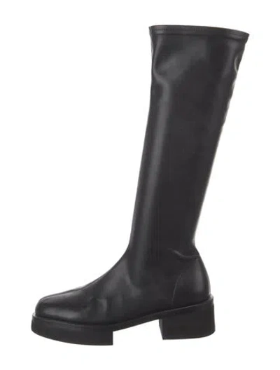 Pre-owned Frame Leather Boots In Black