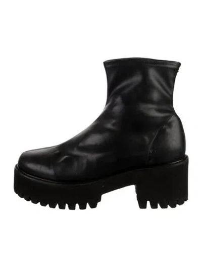 Pre-owned Frame Leather Boots In Black