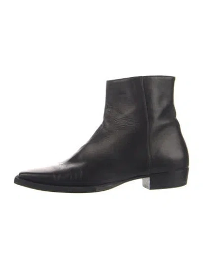 Pre-owned Frame Leather Boots In Blue
