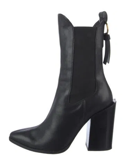 Pre-owned Frame Leather Chelsea Boots In Black