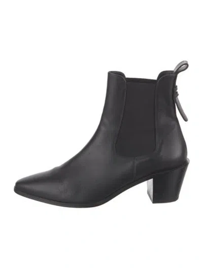 Pre-owned Frame Leather Chelsea Boots In Black