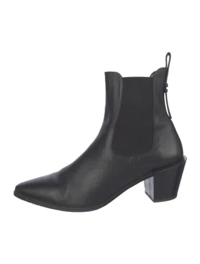 Pre-owned Frame Leather Chelsea Boots In Black