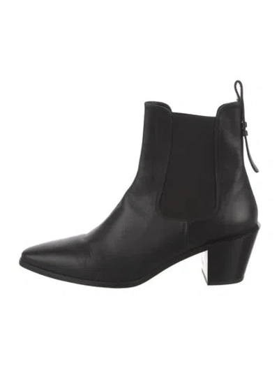 Pre-owned Frame Leather Chelsea Boots In Black