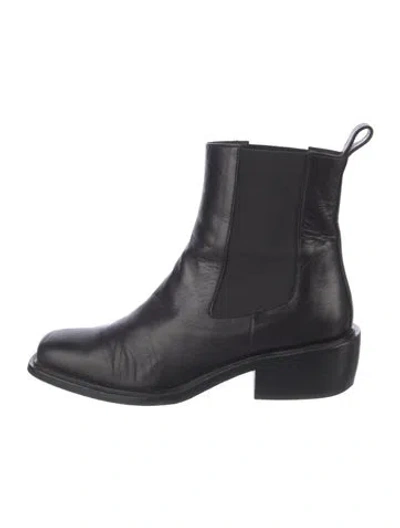 Pre-owned Frame Leather Chelsea Boots In Black
