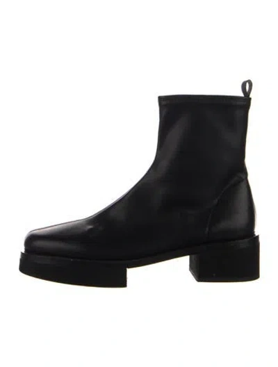 Pre-owned Frame Leather Chelsea Boots In Black