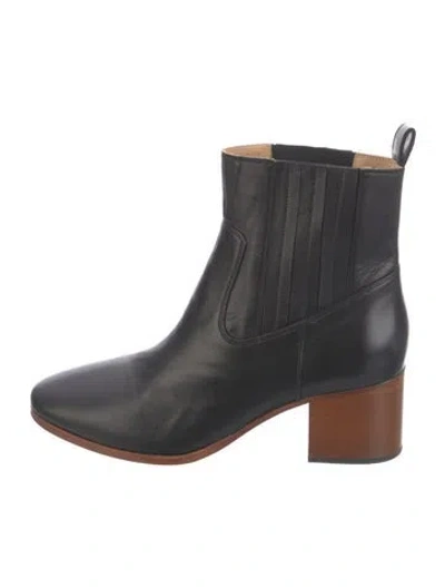 Pre-owned Frame Leather Chelsea Boots In Black