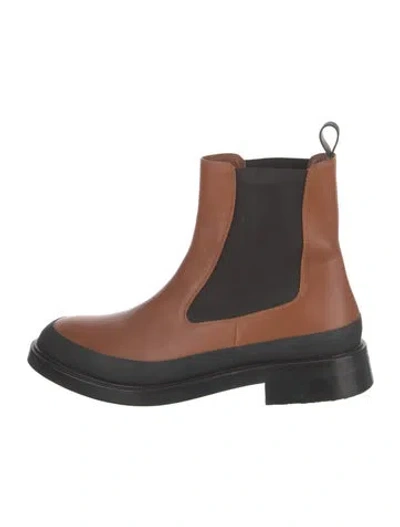 Pre-owned Frame Leather Chelsea Boots In Black/brown