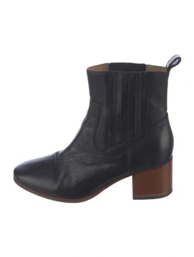 Pre-owned Frame Leather Chelsea Boots In Blue