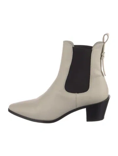 Pre-owned Frame Leather Chelsea Boots In Neutral