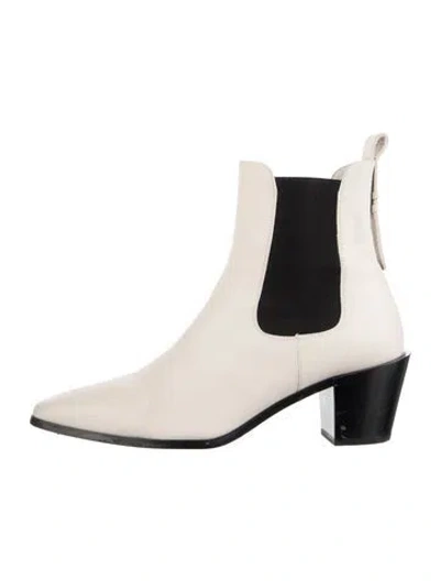 Pre-owned Frame Leather Chelsea Boots In Neutrals