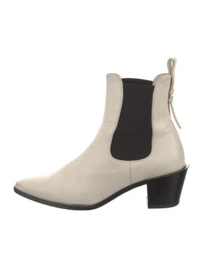 Pre-owned Frame Leather Chelsea Boots In Neutrals