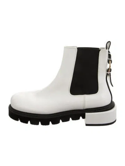 Pre-owned Frame Leather Chelsea Boots In White