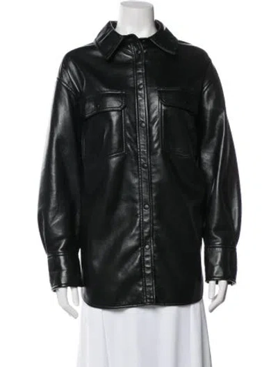 Pre-owned Frame Leather Coat In Multi