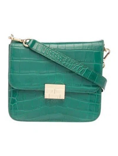 Pre-owned Frame Leather Crossbody Bag In Green