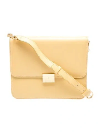 Pre-owned Frame Leather Crossbody Bag In Neutrals