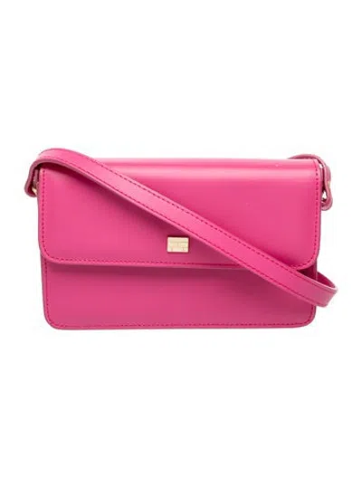 Pre-owned Frame Leather Crossbody Bag In Pink