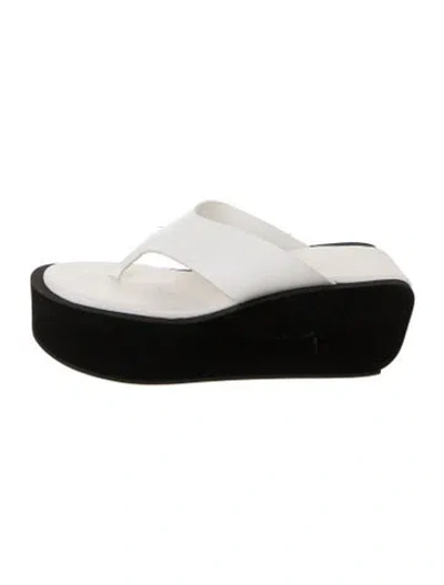 Pre-owned Frame Leather Flip Flops In Multi